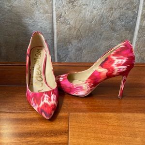 Sam Edelman Red and Pink Heels